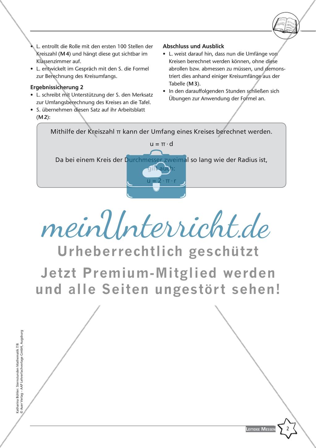 Sternstunden Mathematik: Leitidee Messen Preview 4