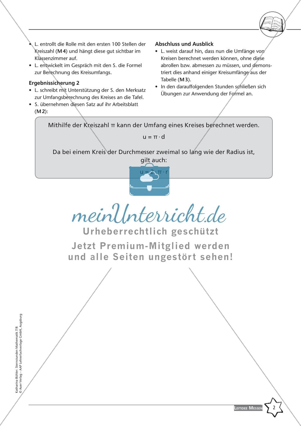Sternstunden Mathematik: Leitidee Messen Preview 4