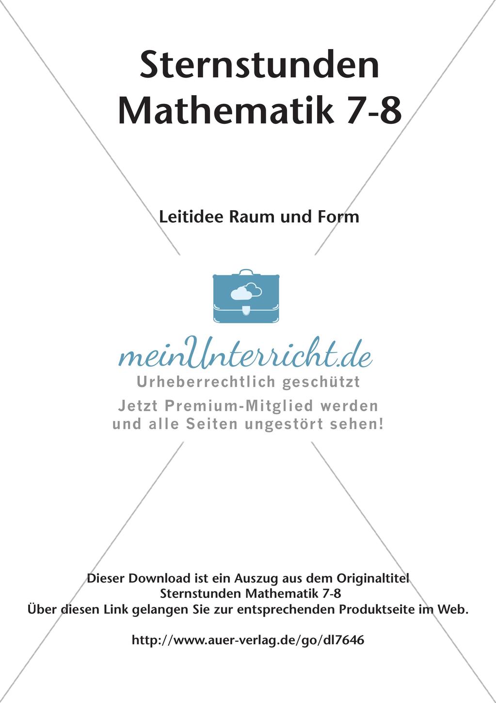 Sternstunden Mathematik: Leitidee Raum und Form Preview 2