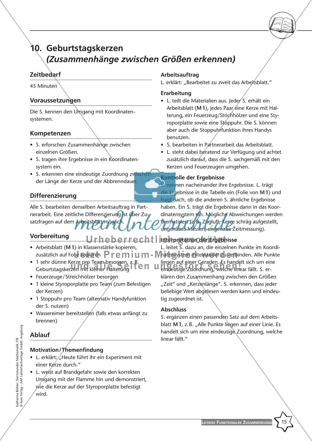 Sternstunden Mathematik: Leitidee Funktionaler Zusammenhang Preview 17