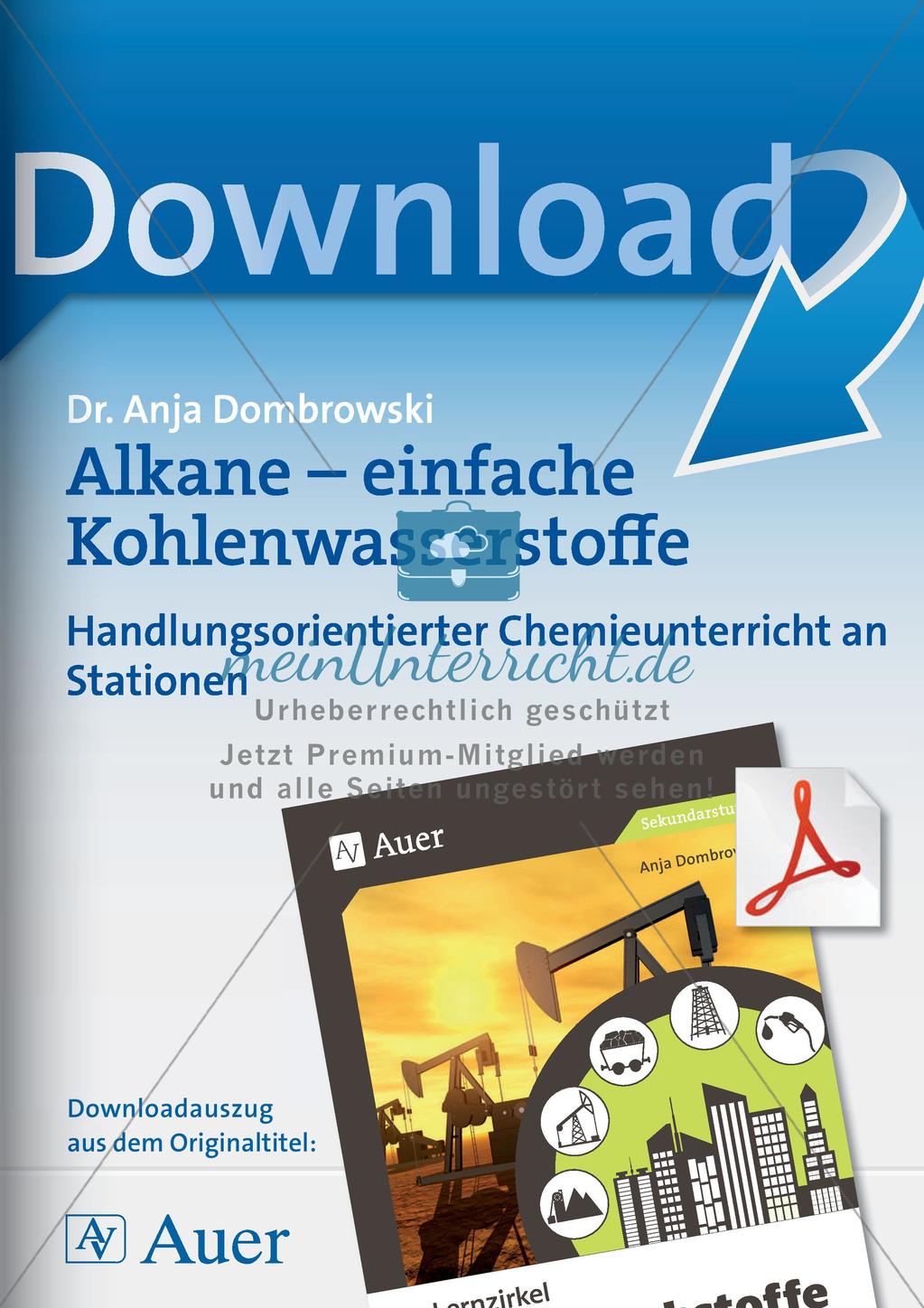 Chemie an Stationen: Alkane - einfache Kohlenwasserstoffe Preview 1