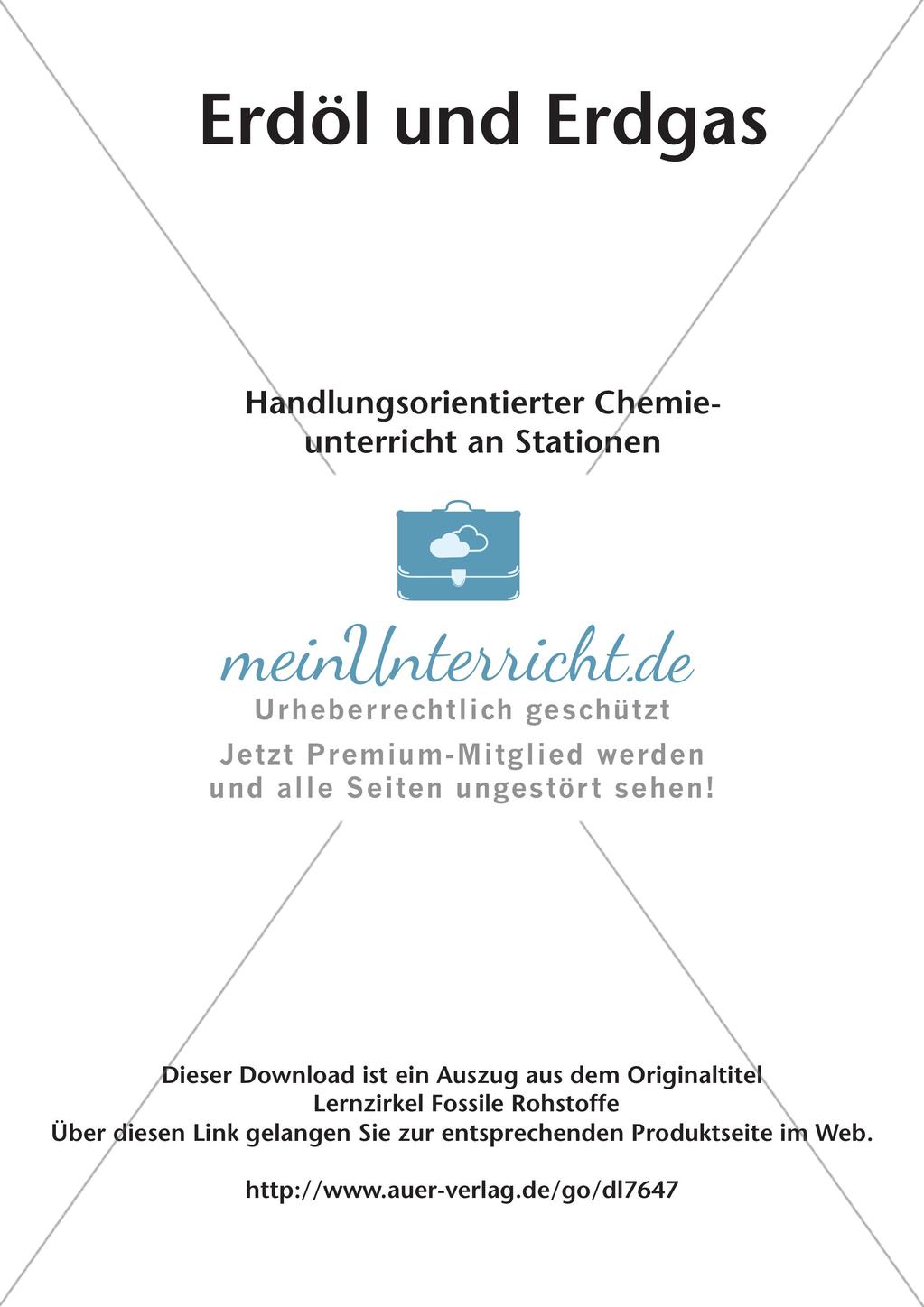Chemie an Stationen: Erdöl und Erdgas Preview 2