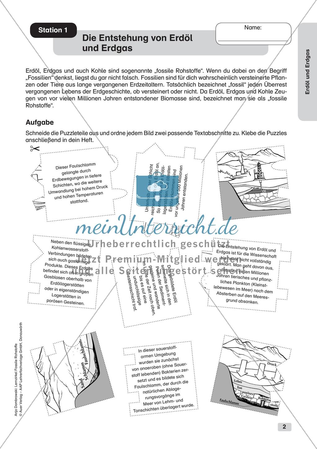 Chemie an Stationen: Erdöl und Erdgas Preview 4
