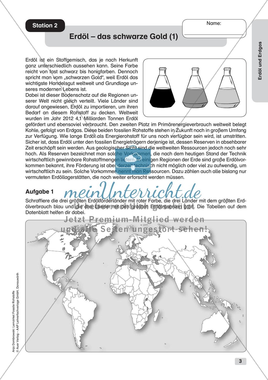 Chemie an Stationen: Erdöl und Erdgas Preview 5