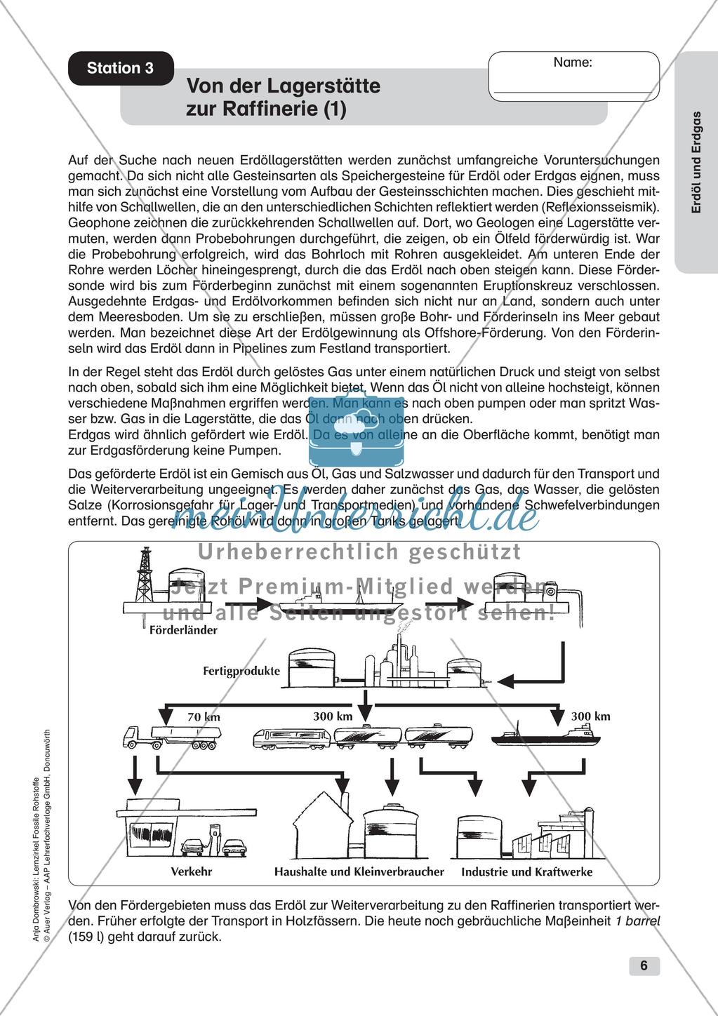 Chemie an Stationen: Erdöl und Erdgas Preview 8