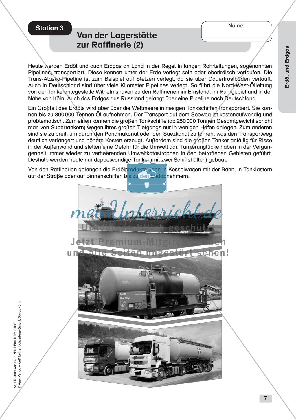 Chemie an Stationen: Erdöl und Erdgas Preview 9