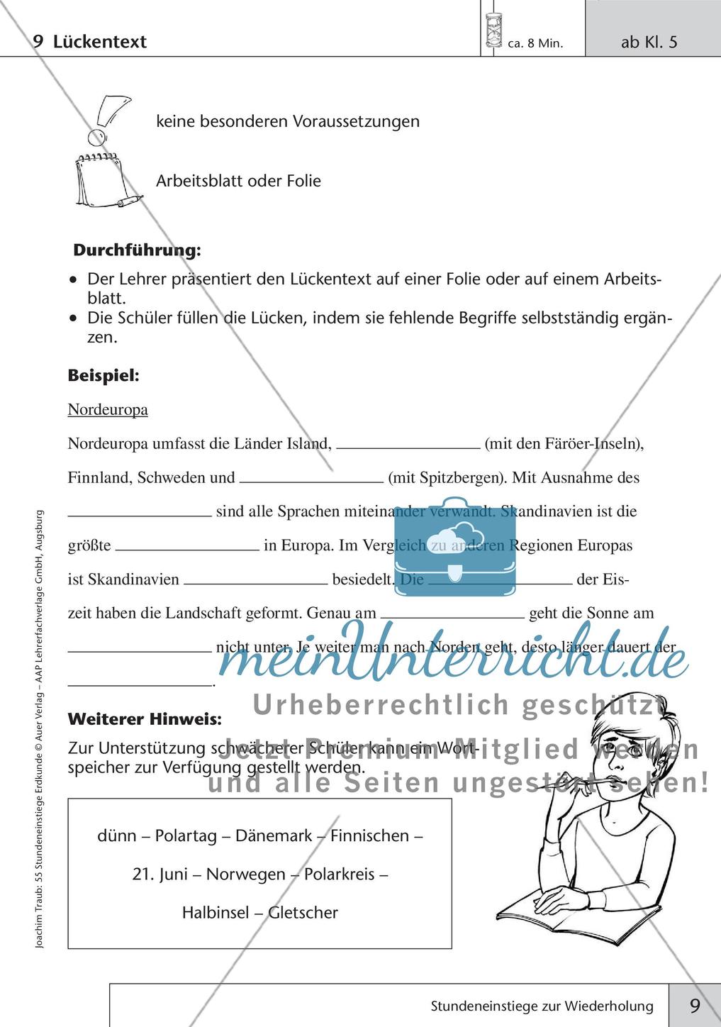 Stundeneinstiege Erdkunde: Wiederholung Preview 11