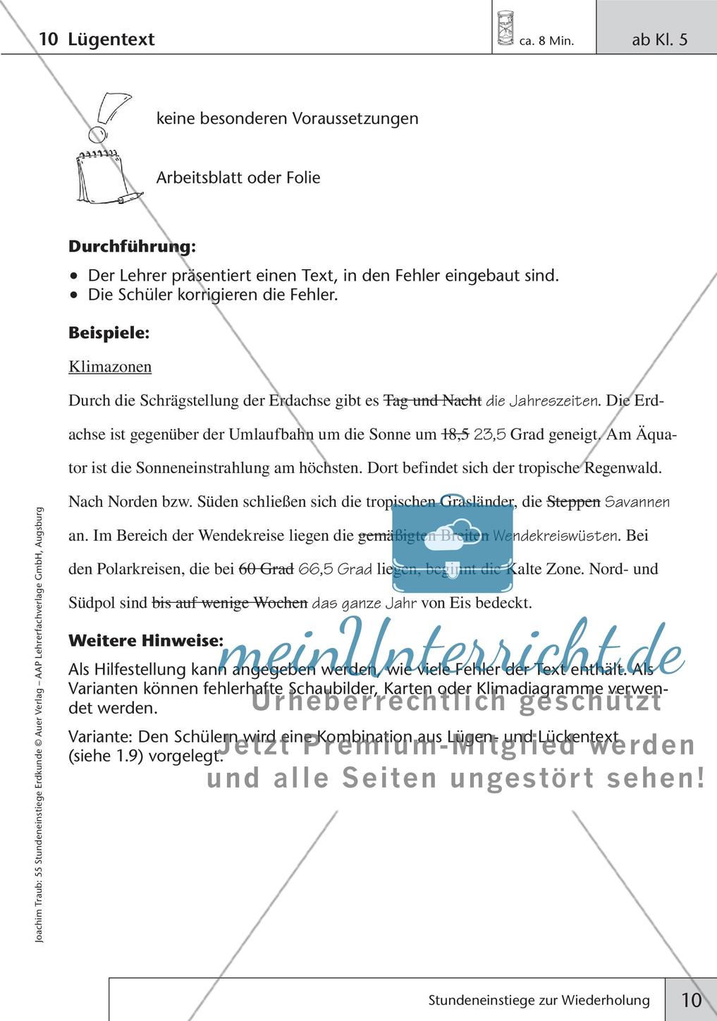 Stundeneinstiege Erdkunde: Wiederholung Preview 12