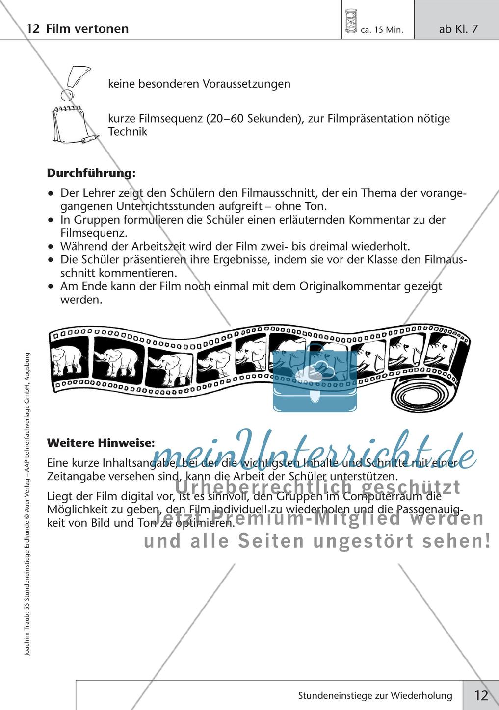 Stundeneinstiege Erdkunde: Wiederholung Preview 14