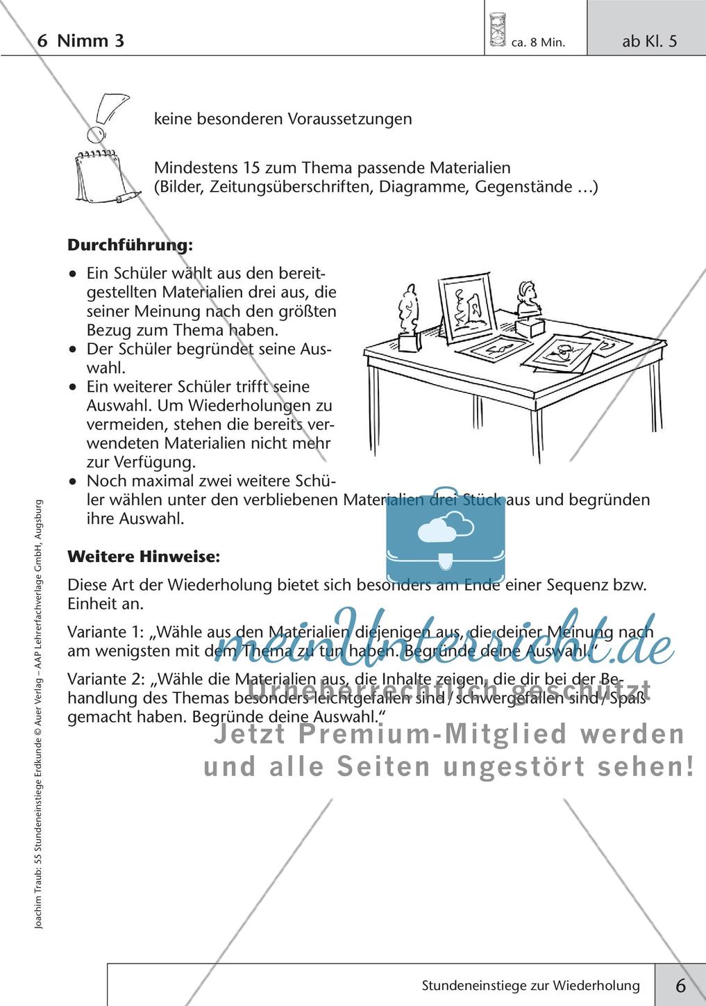 Stundeneinstiege Erdkunde: Wiederholung Preview 8