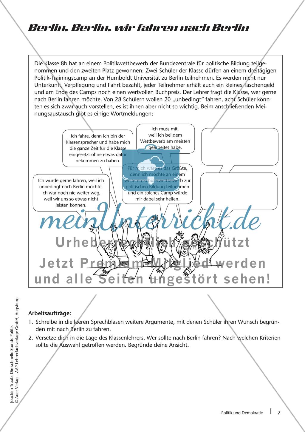 Die schnelle Stunde Politik: Politik und Demokratie Preview 9