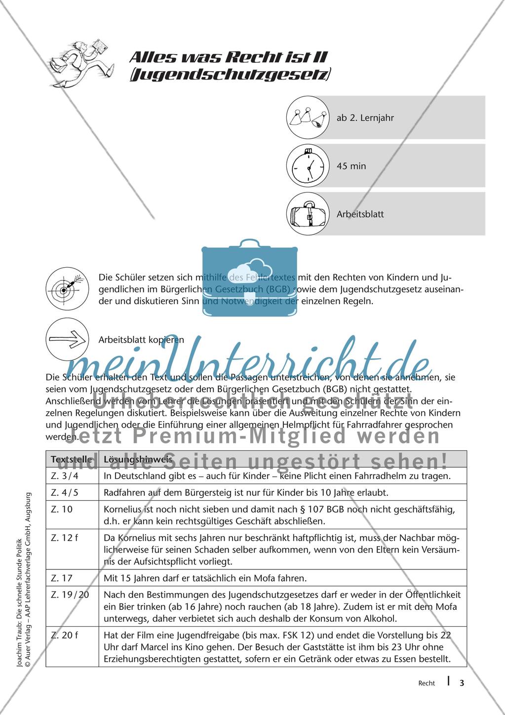Die schnelle Stunde Politik: Recht Preview 5