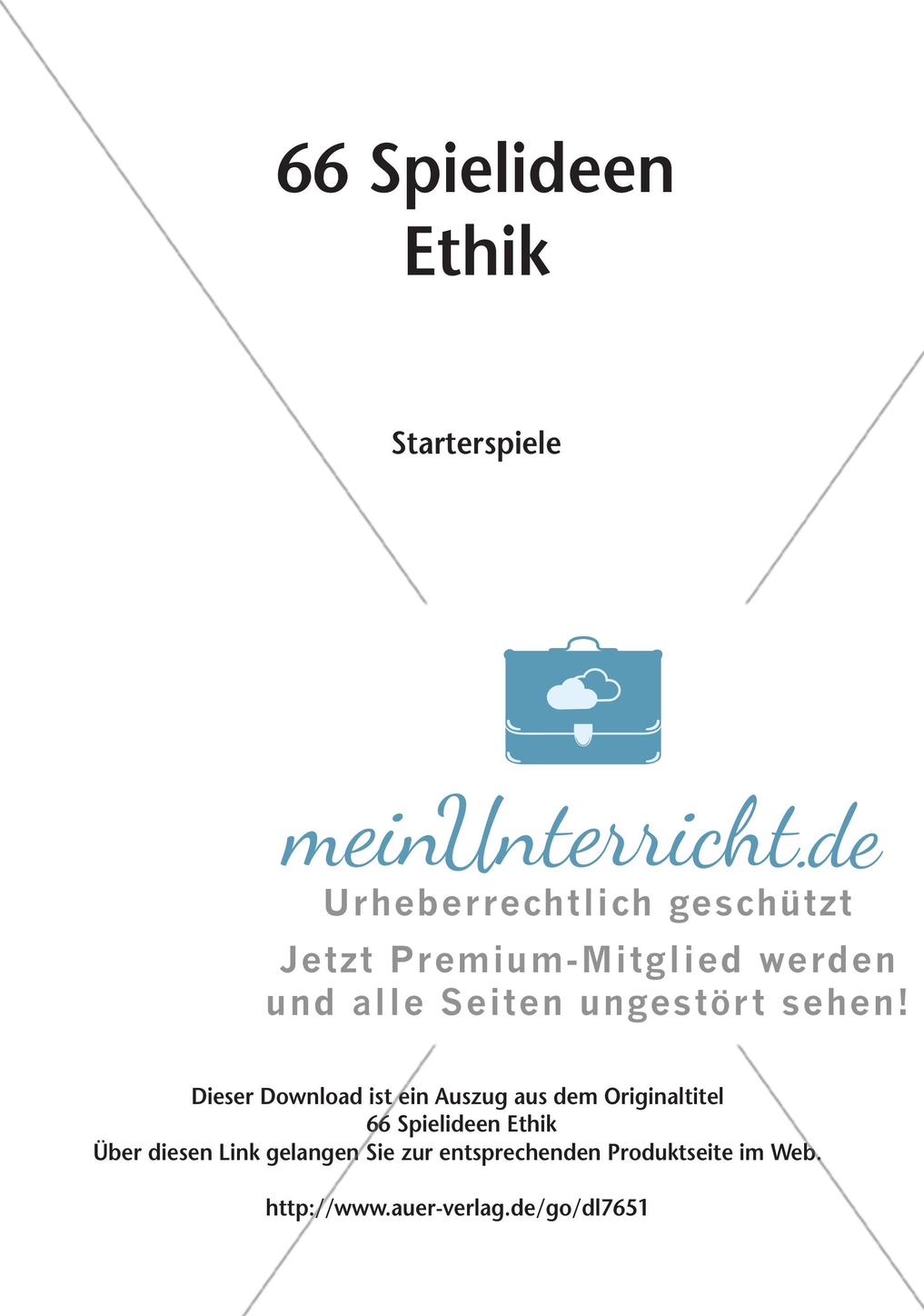 66 Spielideen Ethik: Starterspiele Preview 2
