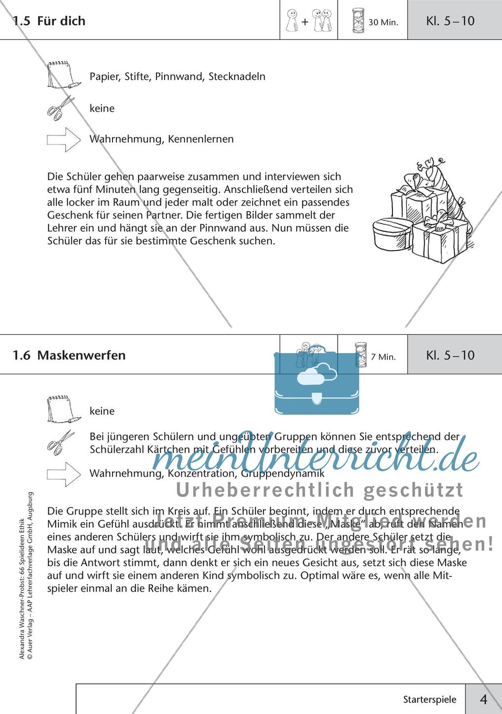 66 Spielideen Ethik: Starterspiele Preview 6