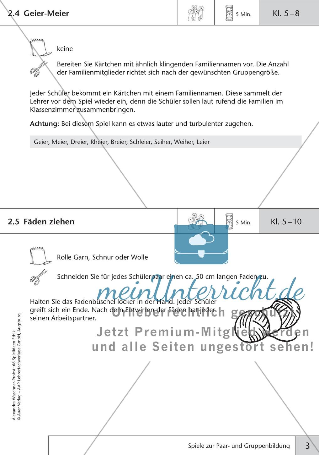 66 Spielideen Ethik: Spiele zur Paar- und Gruppenbildung Preview 5