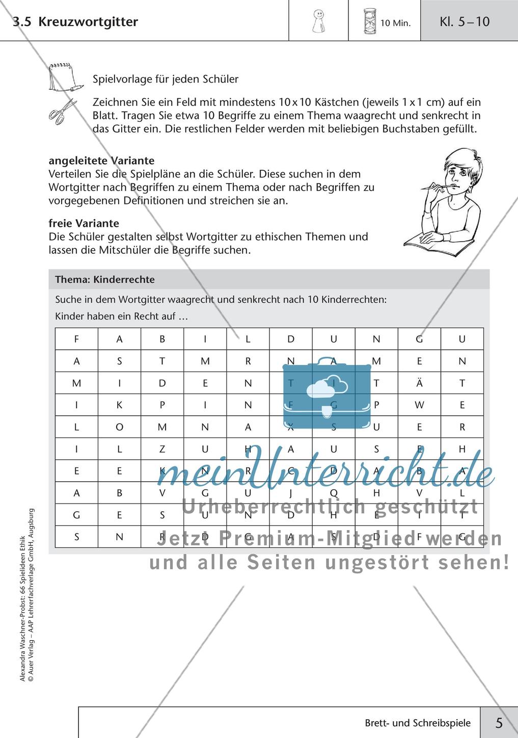 66 Spielideen Ethik: Brett- und Schreibspiele Preview 7