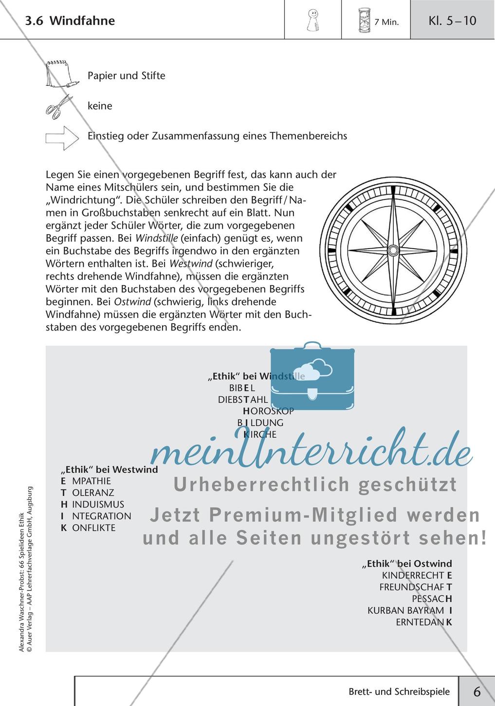 66 Spielideen Ethik: Brett- und Schreibspiele Preview 8