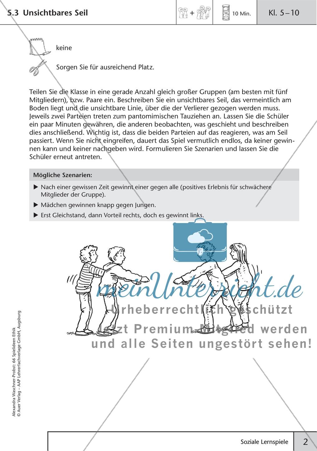66 Spielideen Ethik: Soziale Lernspiele Preview 4