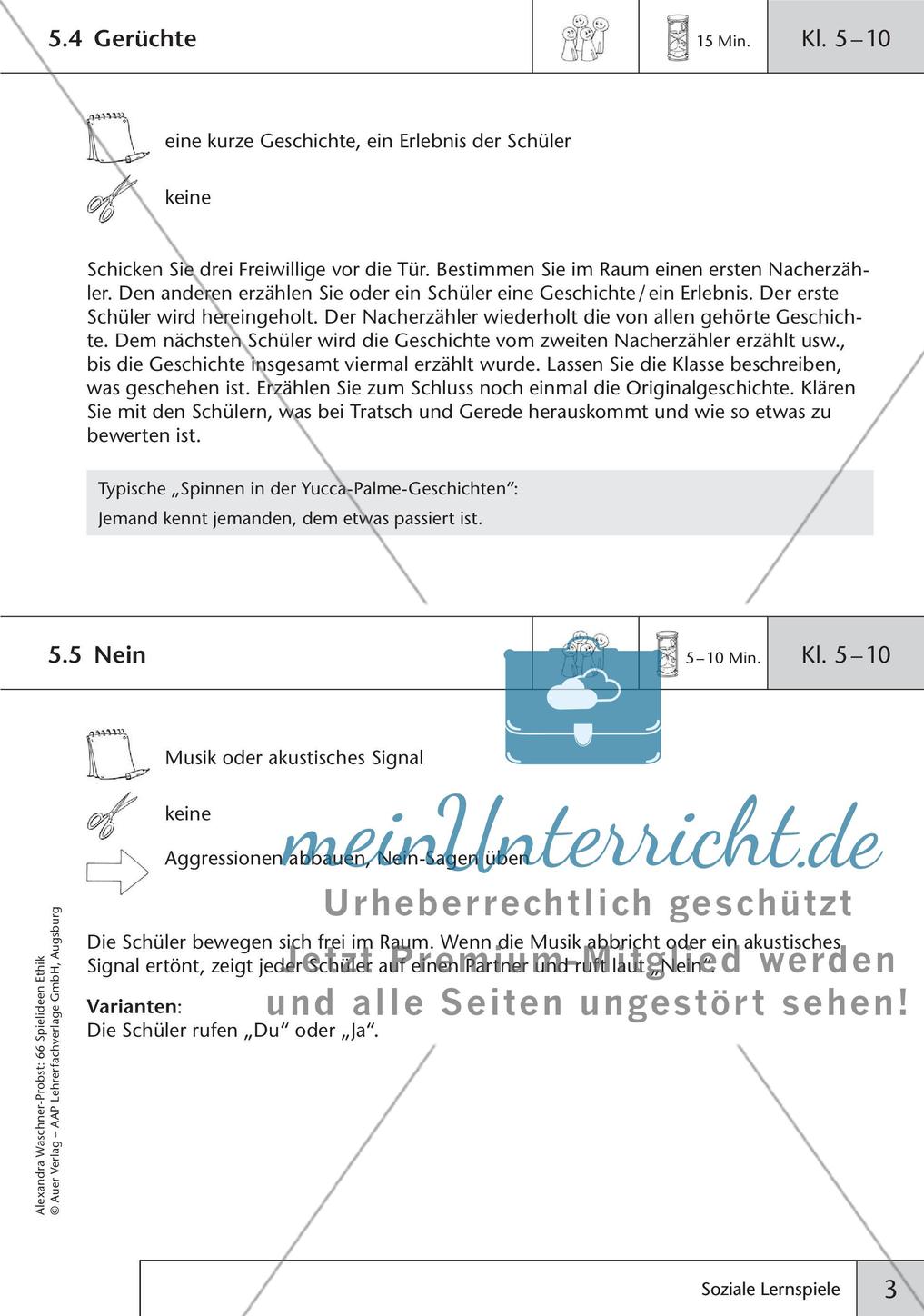 66 Spielideen Ethik: Soziale Lernspiele Preview 5
