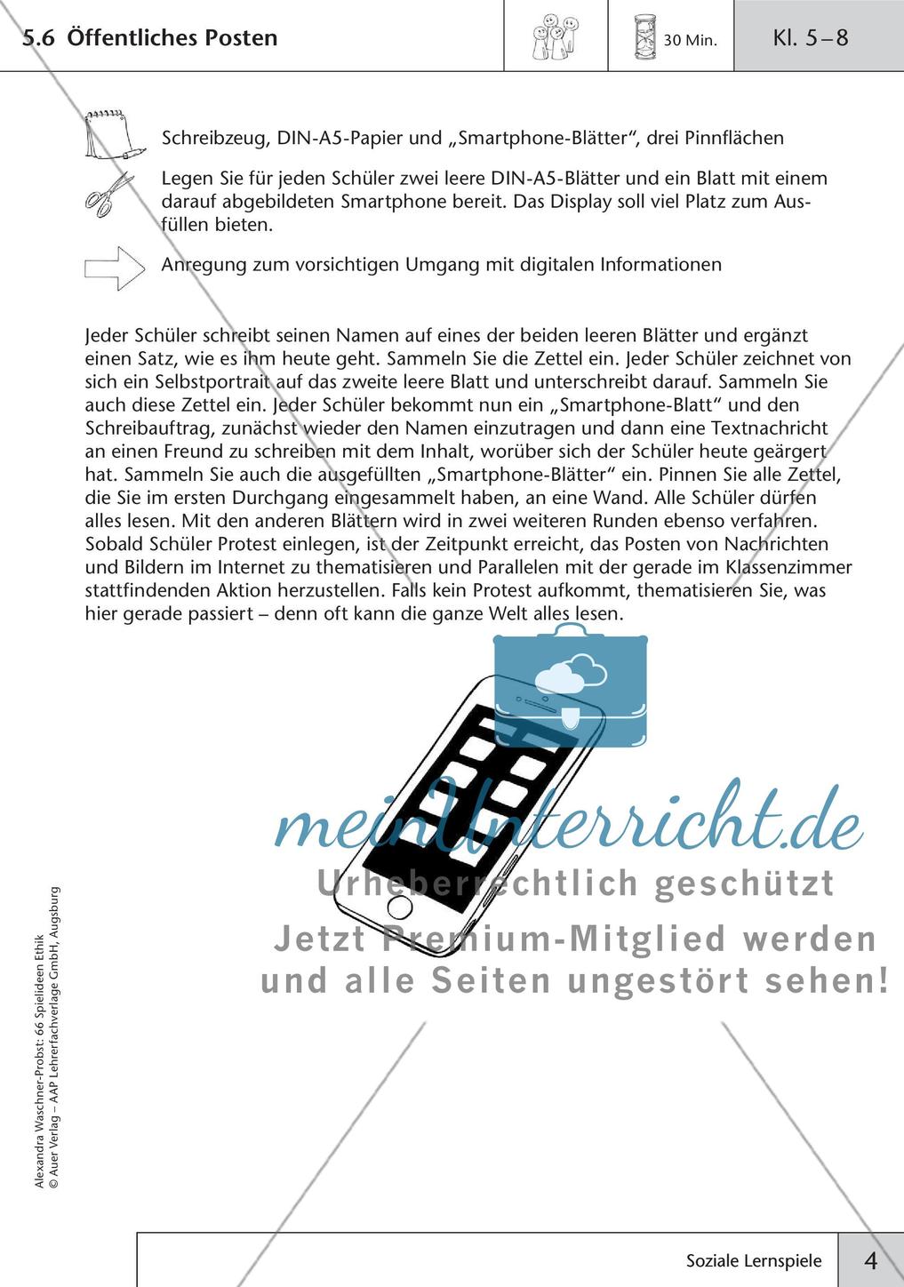66 Spielideen Ethik: Soziale Lernspiele Preview 6