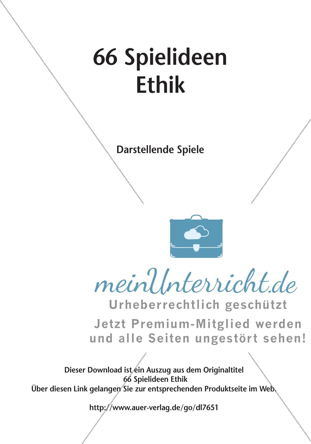 66 Spielideen Ethik: Darstellende Spiele Preview 2