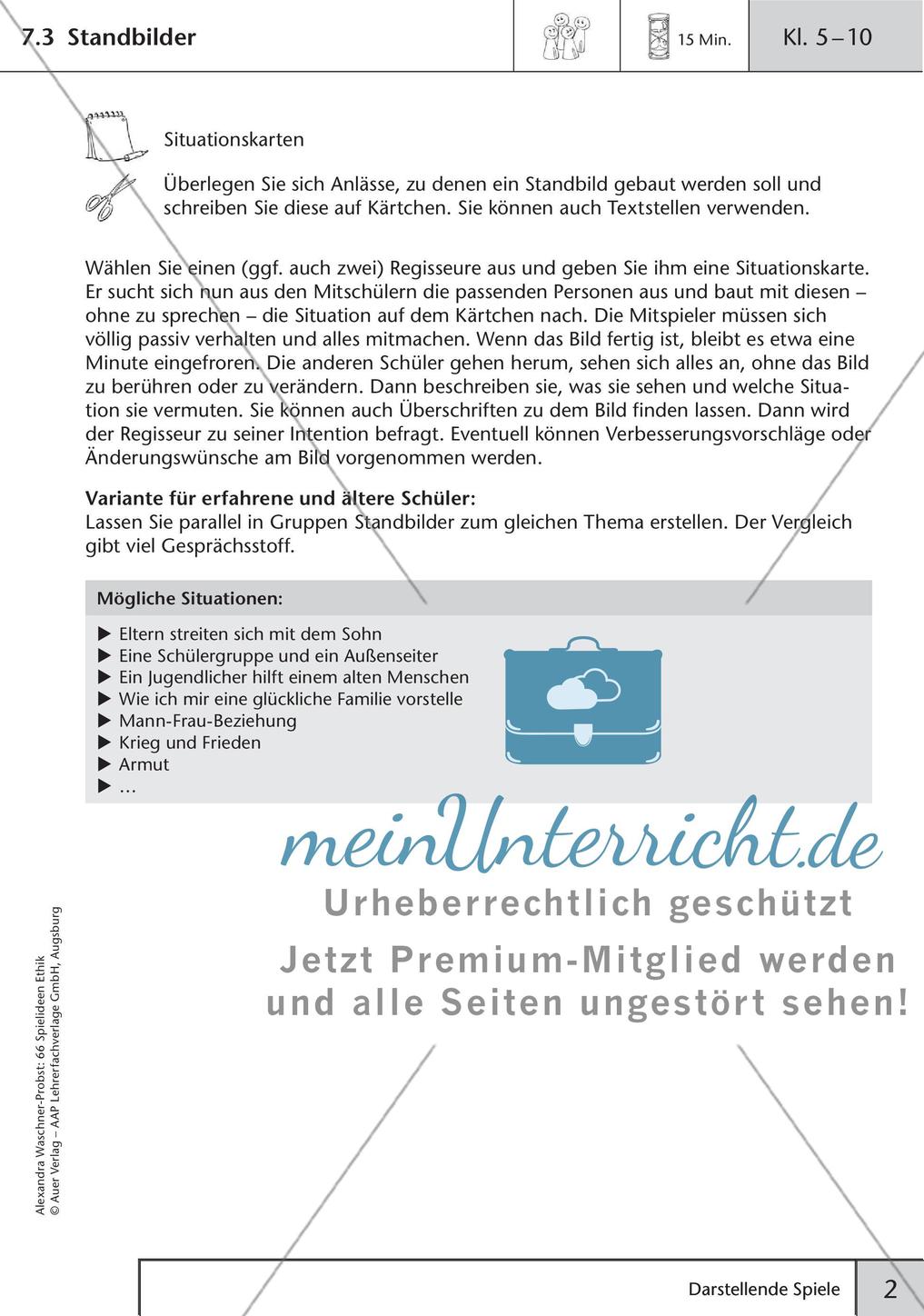 66 Spielideen Ethik: Darstellende Spiele Preview 4