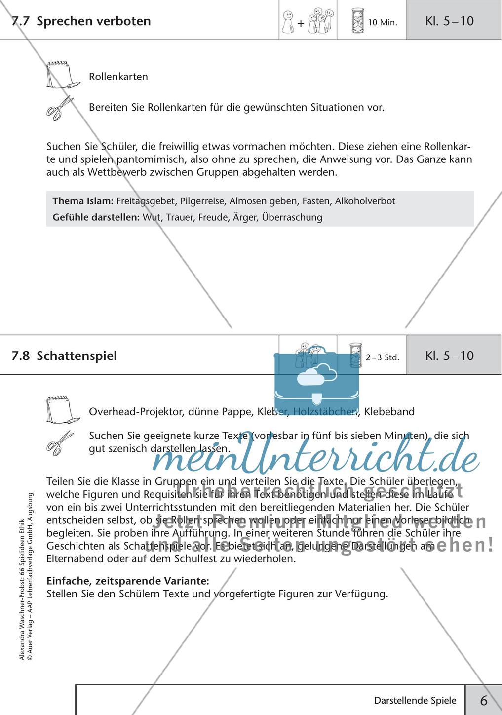 66 Spielideen Ethik: Darstellende Spiele Preview 8