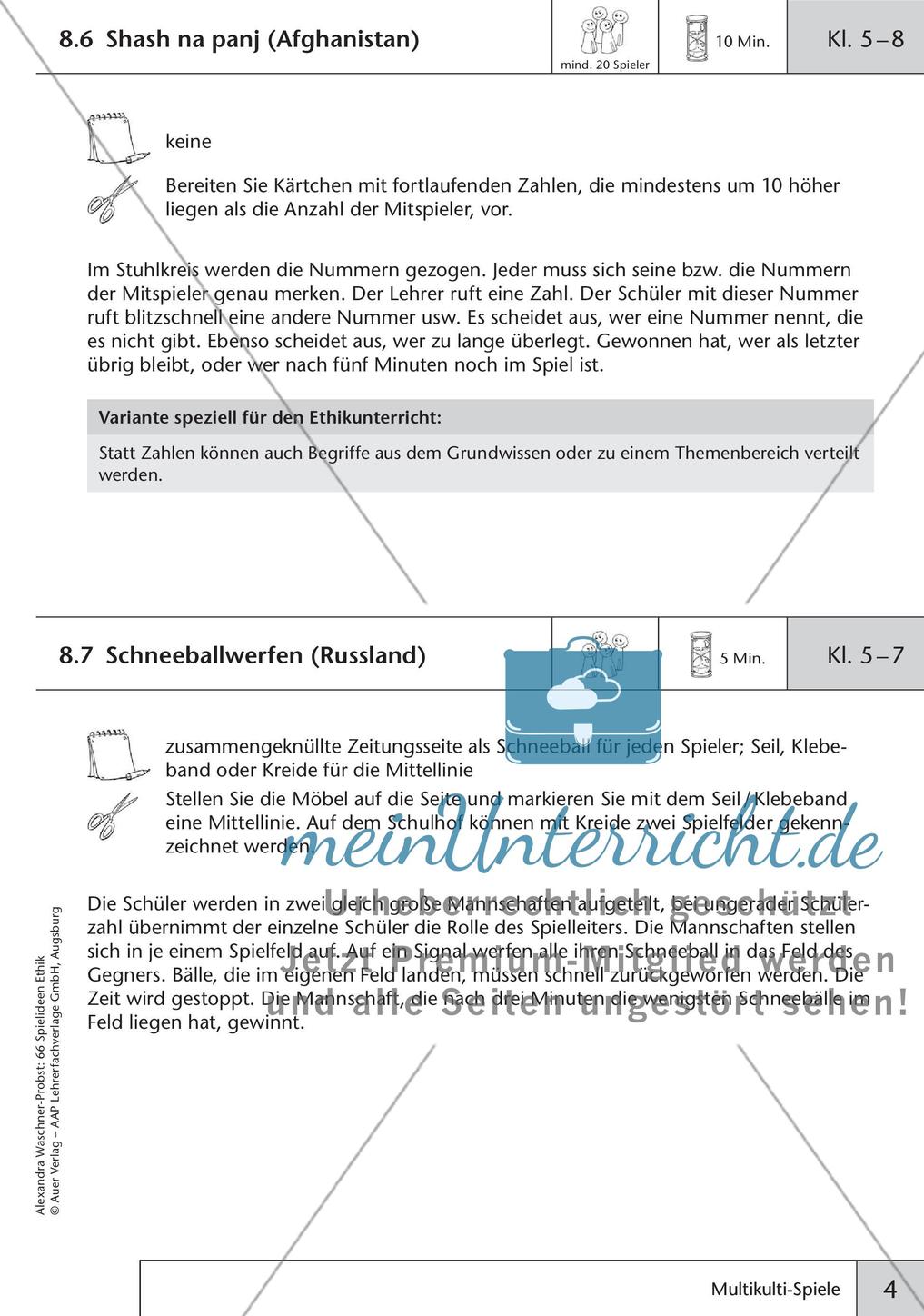 66 Spielideen Ethik: Multikulti-Spiele Preview 6