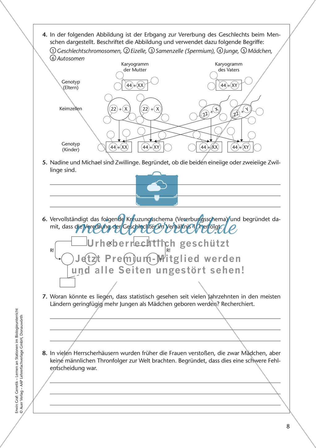 Genetik an Stationen: Vererbung von Merkmalen Preview 10