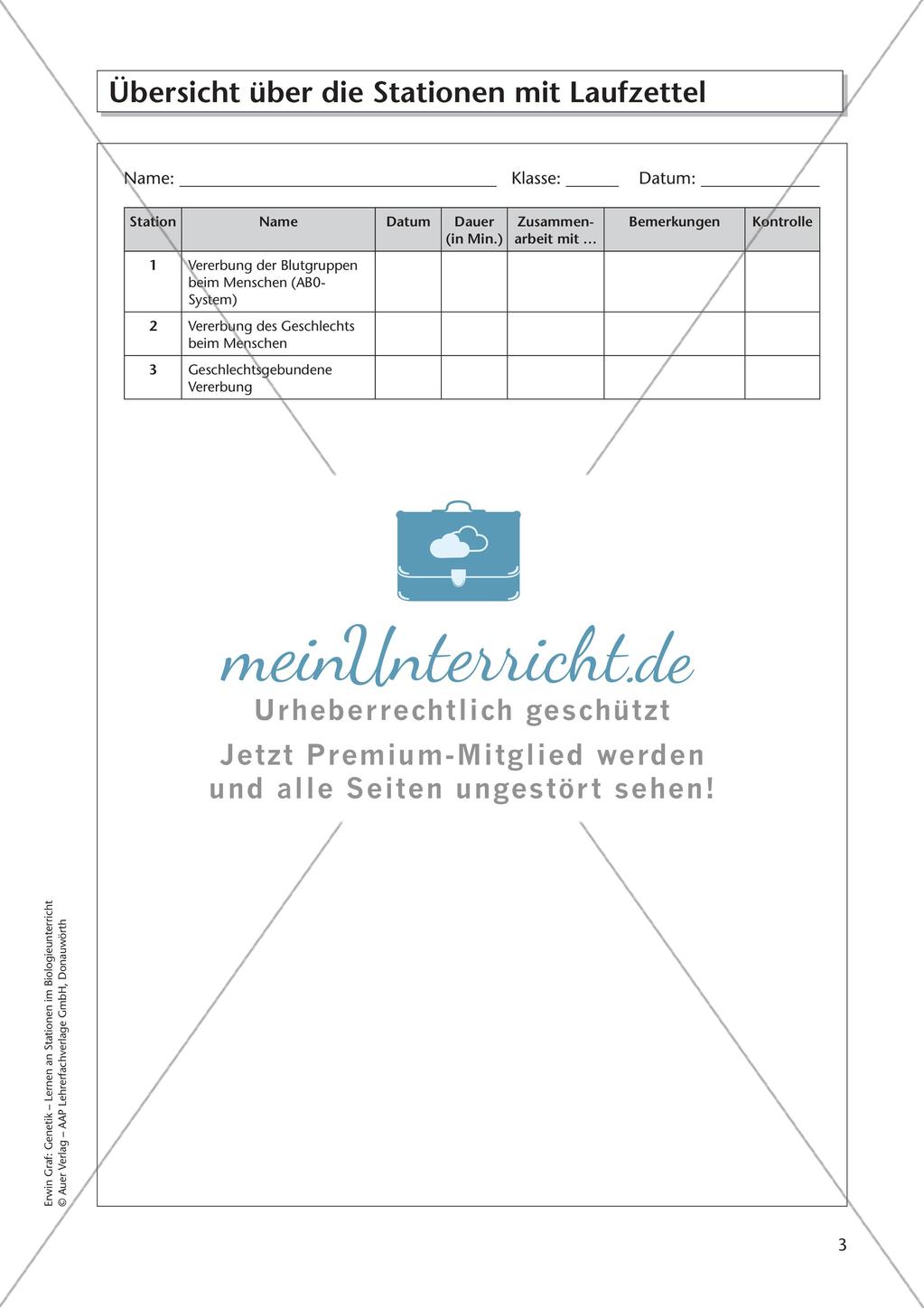 Genetik an Stationen: Vererbung von Merkmalen Preview 5