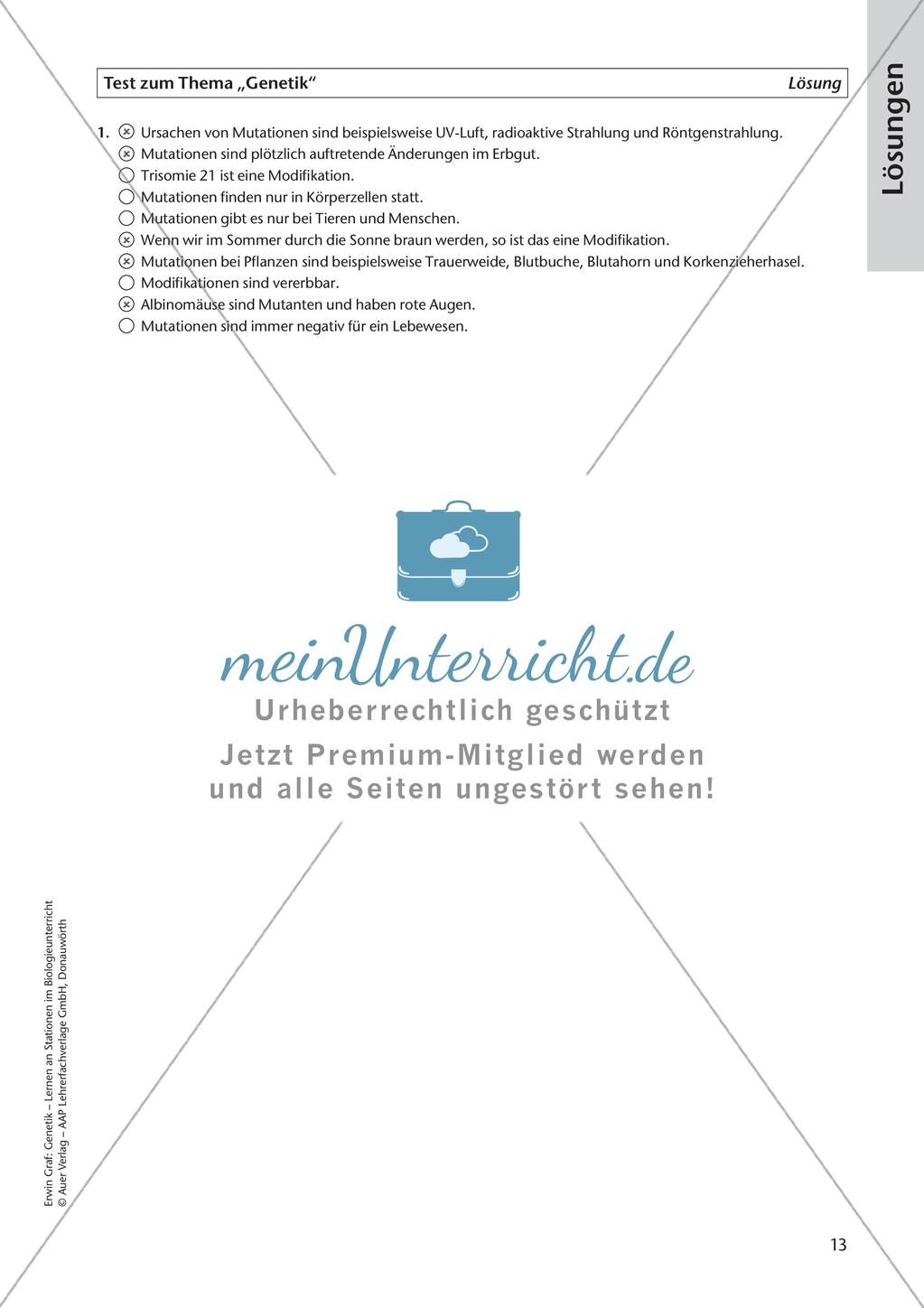 Genetik an Stationen: Regeln und Mechanismen Preview 15