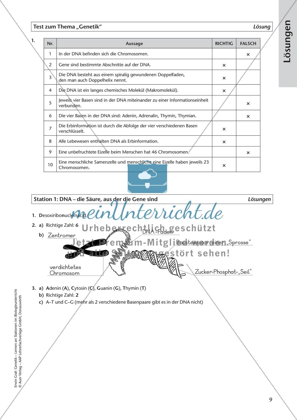 Genetik an Stationen: DNA Preview 11