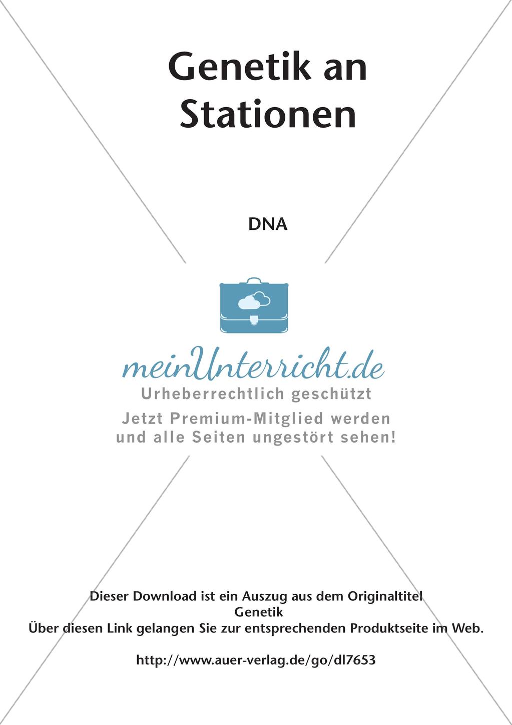 Genetik an Stationen: DNA Preview 2