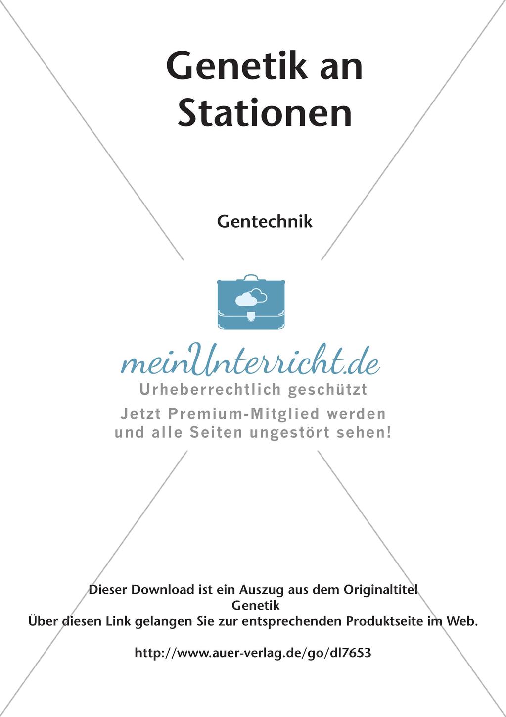 Genetik an Stationen: Gentechnik Preview 2