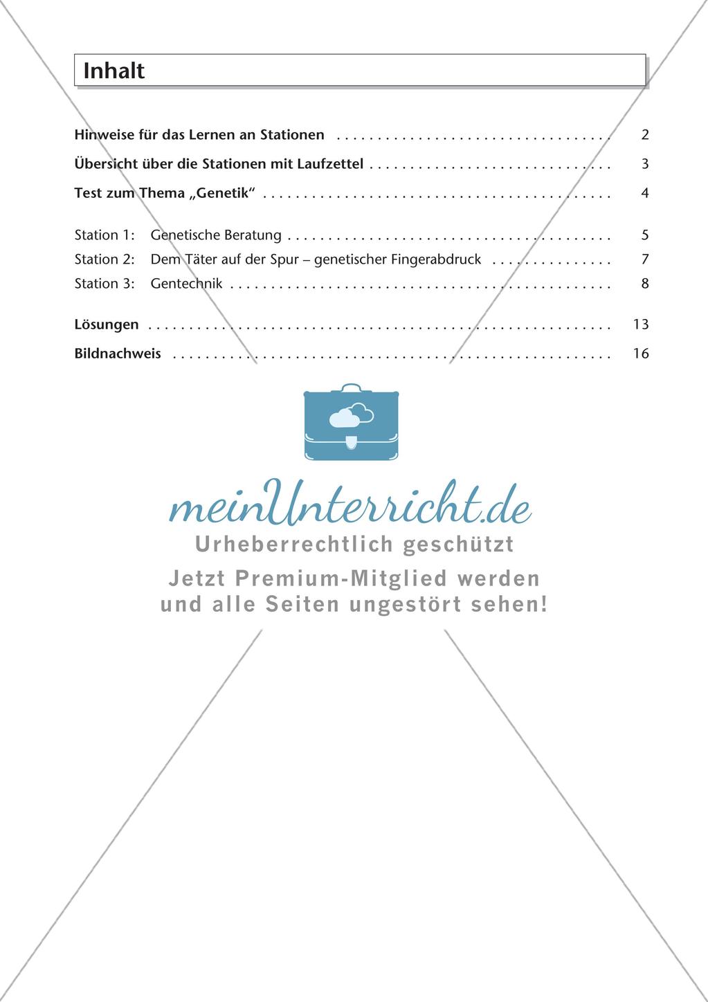 Genetik an Stationen: Gentechnik Preview 3