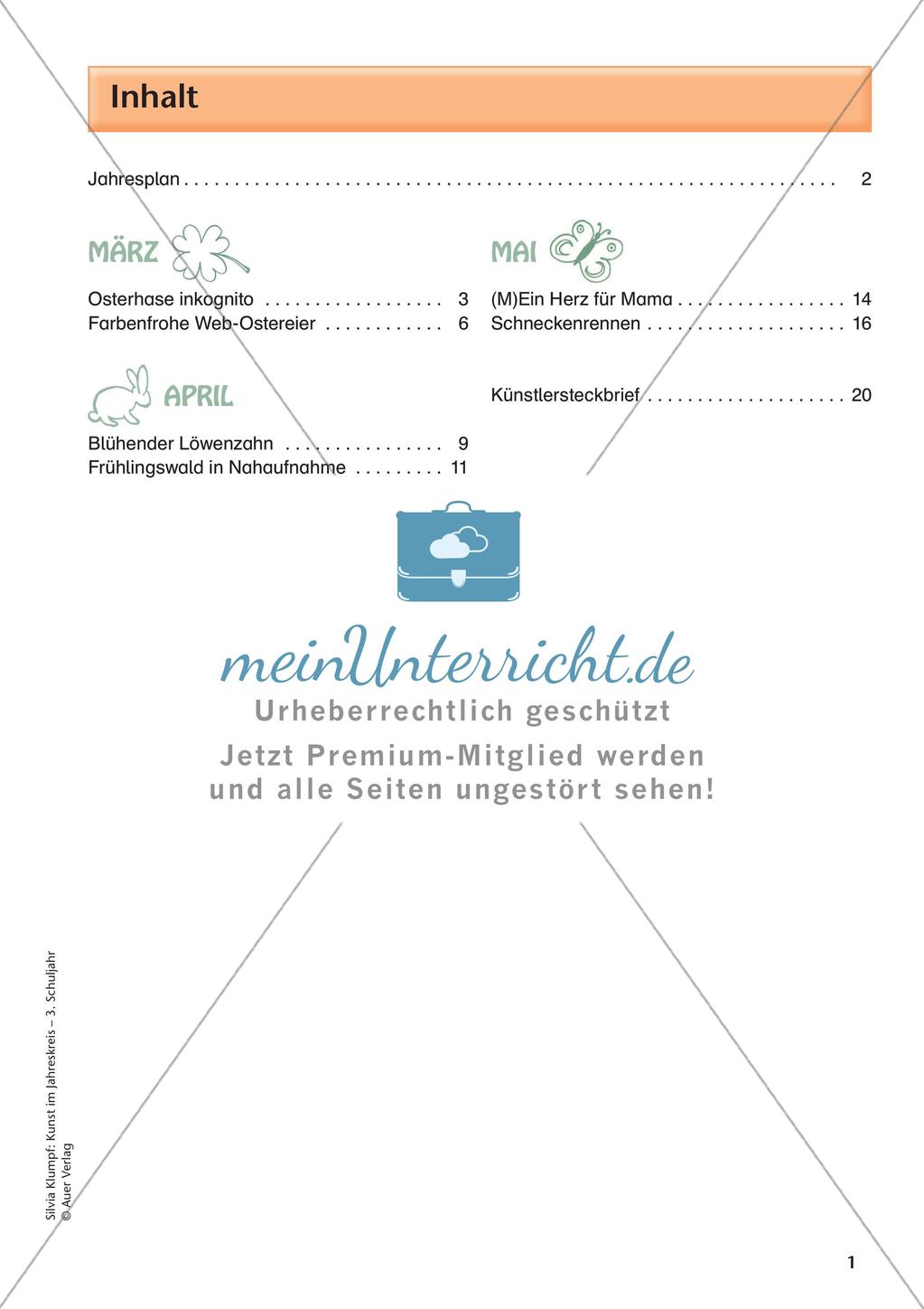 Kunst im Jahreskreis 3: Frühling Preview 3