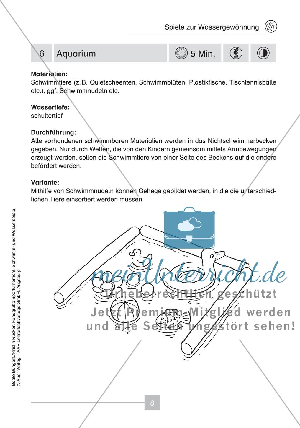 Schwimm- & Wasserspiele: Wassergewöhnung Preview 10