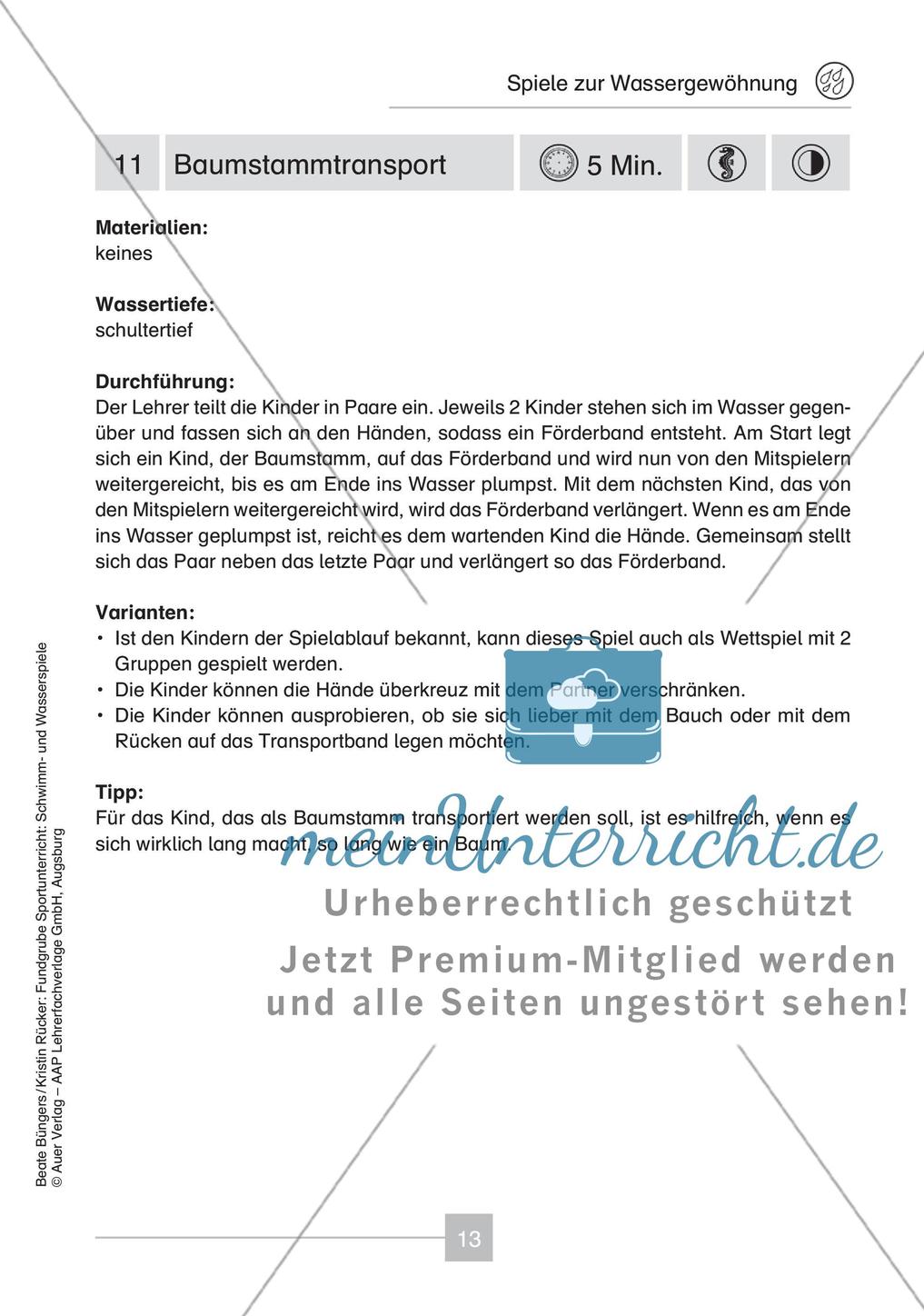 Schwimm- & Wasserspiele: Wassergewöhnung Preview 15