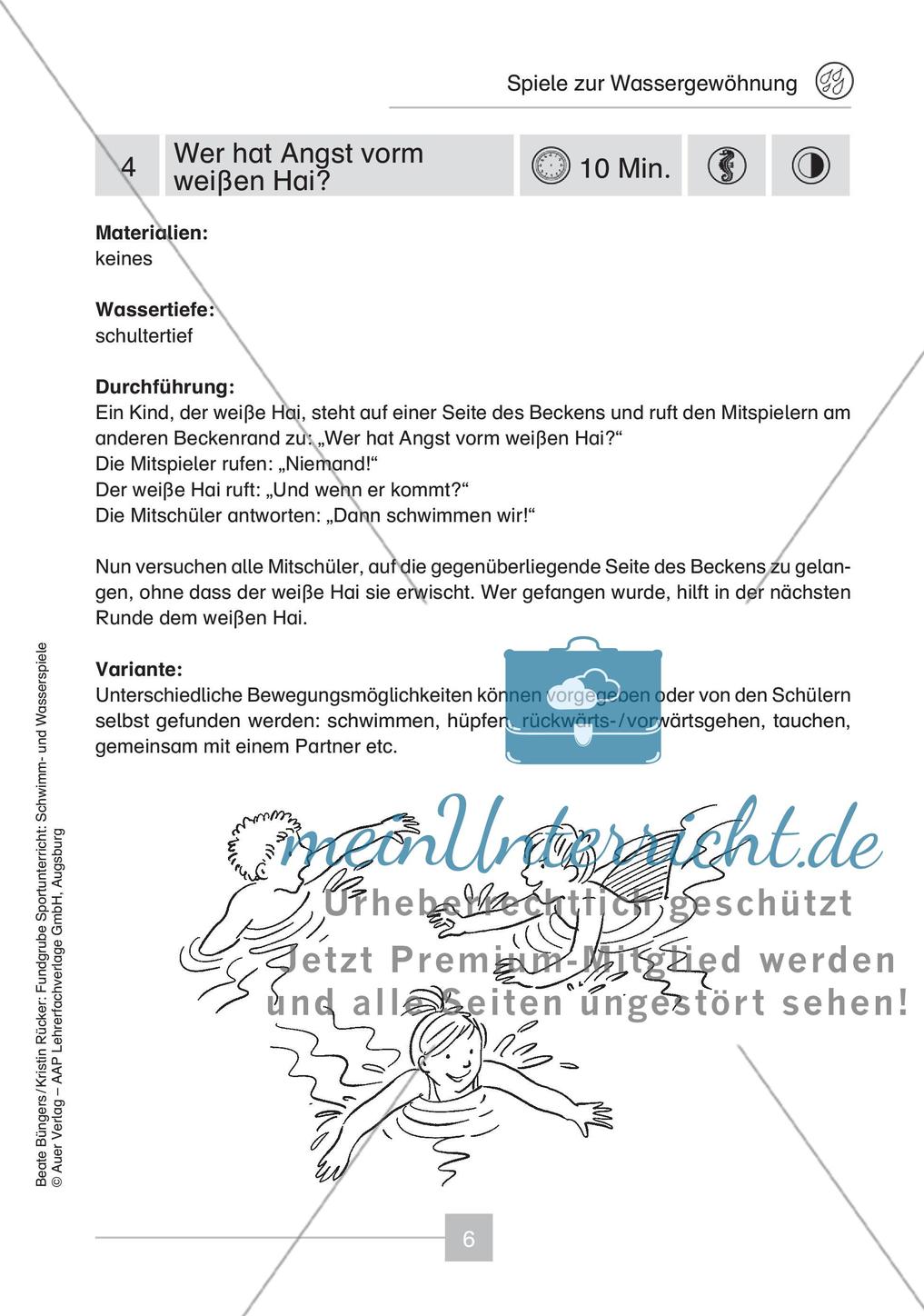 Schwimm- & Wasserspiele: Wassergewöhnung Preview 8