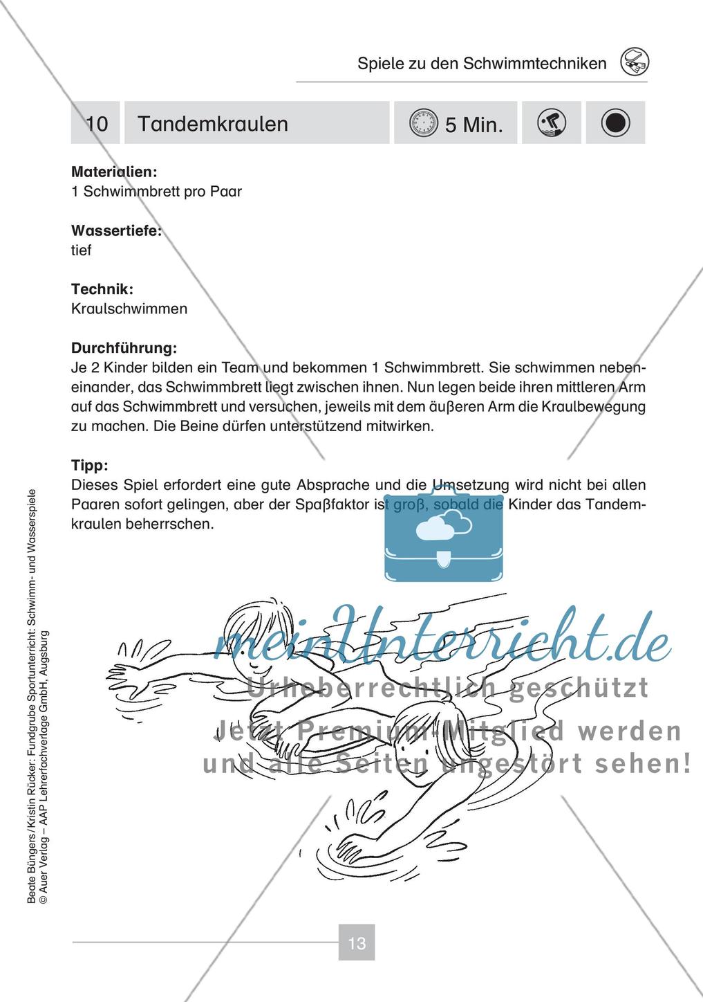 Schwimm- & Wasserspiele: Schwimmtechniken Preview 15