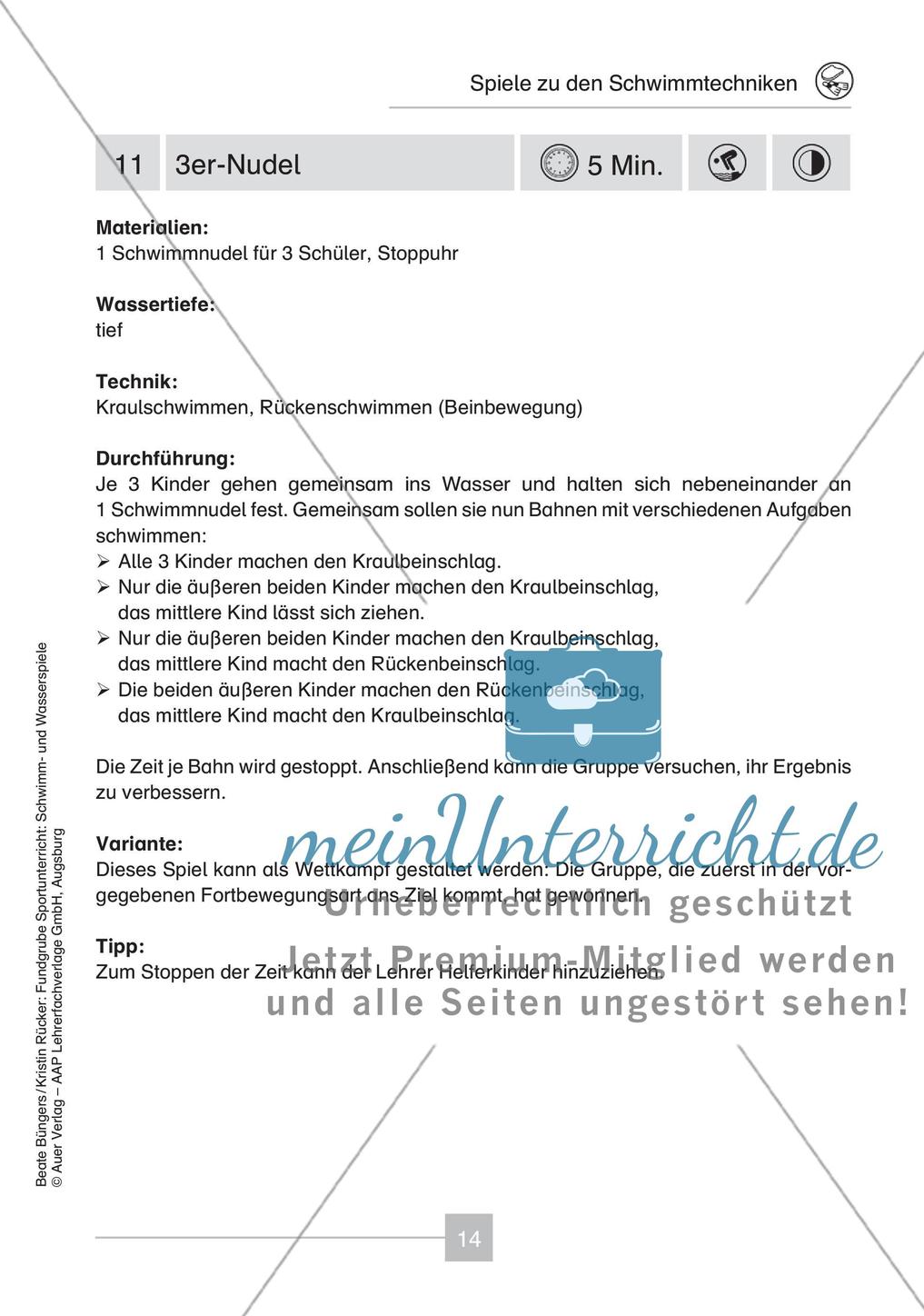 Schwimm- & Wasserspiele: Schwimmtechniken Preview 16