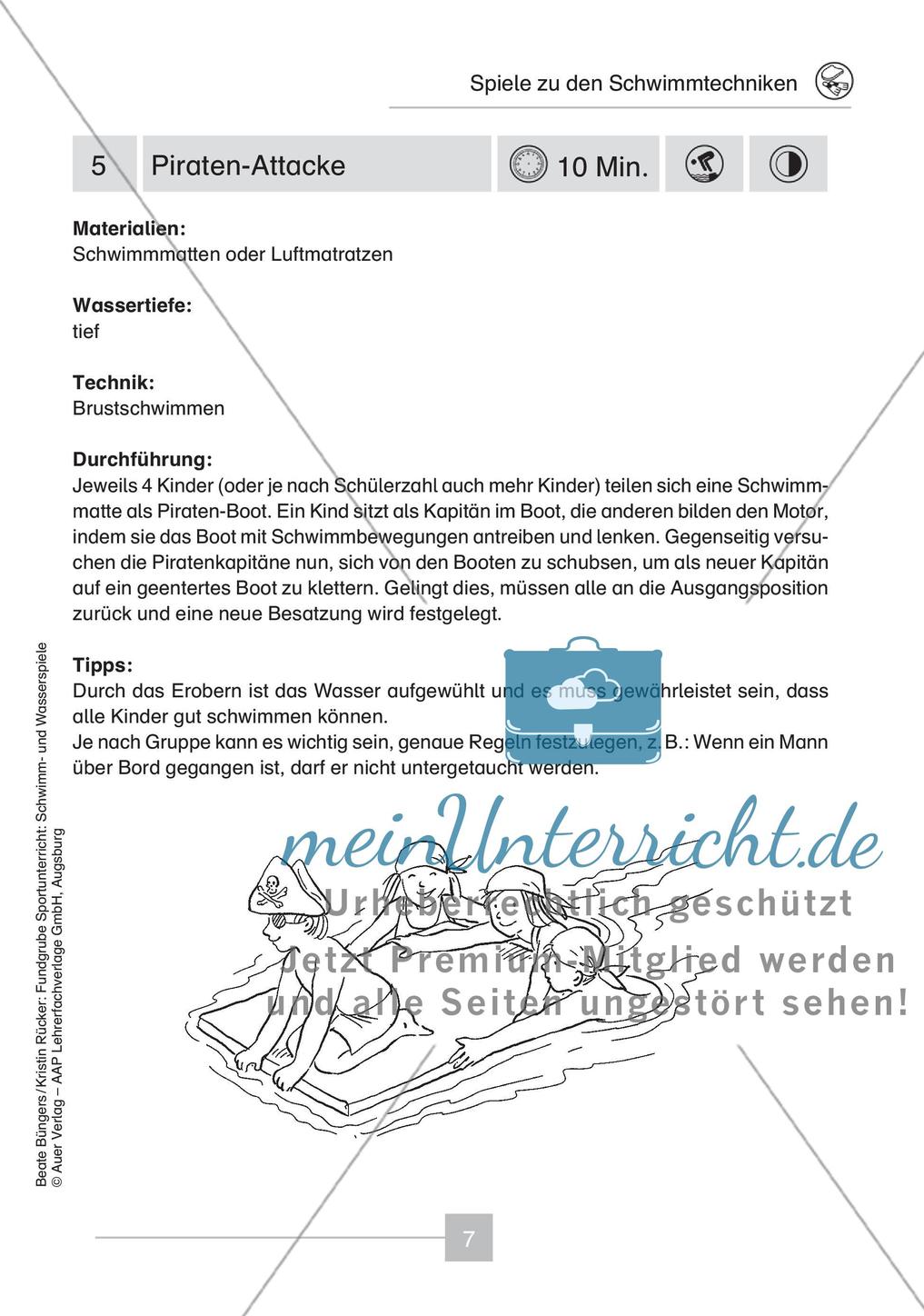 Schwimm- & Wasserspiele: Schwimmtechniken Preview 9
