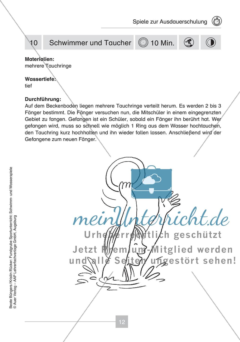Schwimm- & Wasserspiele: Ausdauerschulung Preview 14