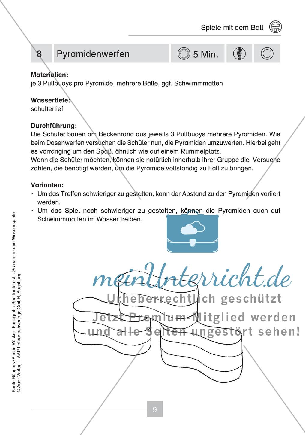 Schwimm- & Wasserspiele: Spiele mit dem Ball Preview 11