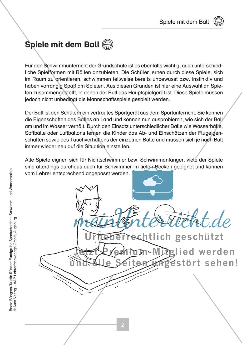 Schwimm- & Wasserspiele: Spiele mit dem Ball Preview 4