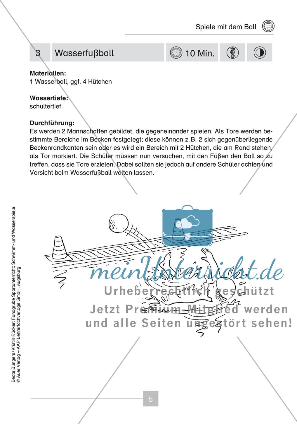 Schwimm- & Wasserspiele: Spiele mit dem Ball Preview 7
