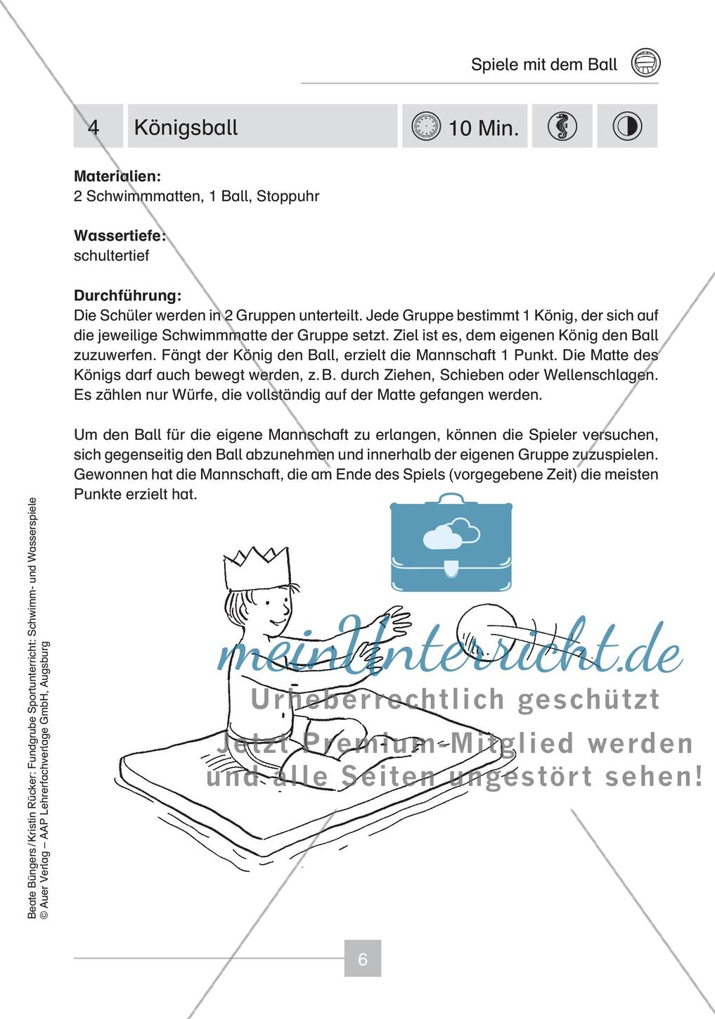 Schwimm- & Wasserspiele: Spiele mit dem Ball Preview 8