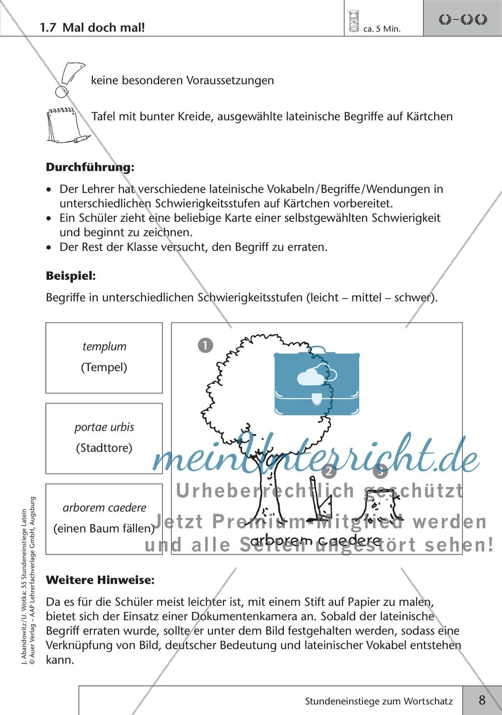 Stundeneinstiege zum Wortschatz Preview 10