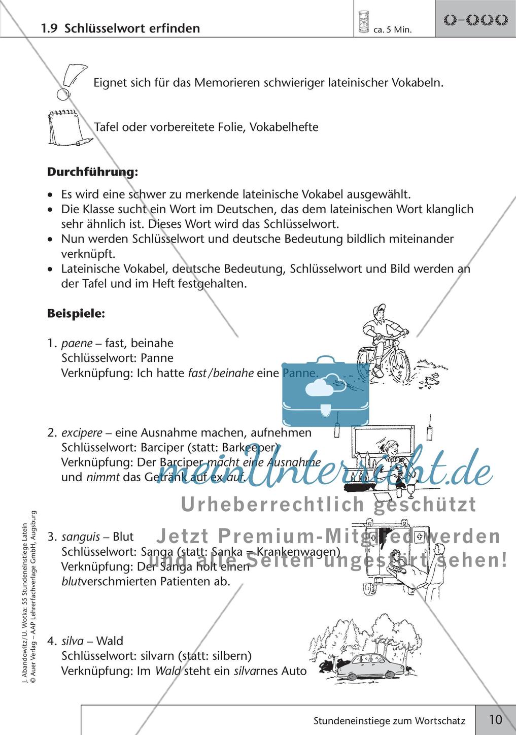 Stundeneinstiege zum Wortschatz Preview 12
