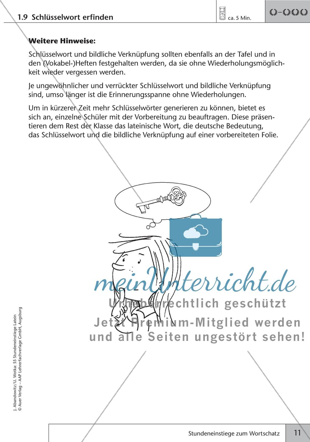 Stundeneinstiege zum Wortschatz Preview 13